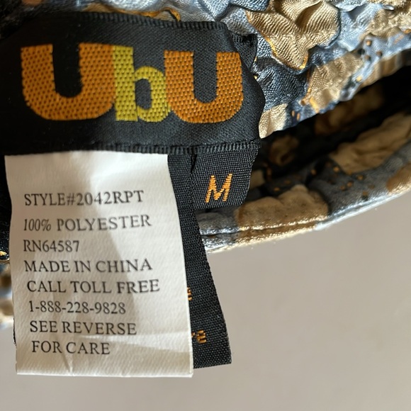 UbU reversible Quilted Crickle Front Zip Jacket Size M - Picture 6 of 9